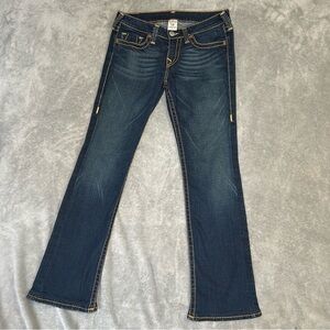 VTG True Religion Low Rise Western Style Boot Cut Women’s Dark Wash Size 31